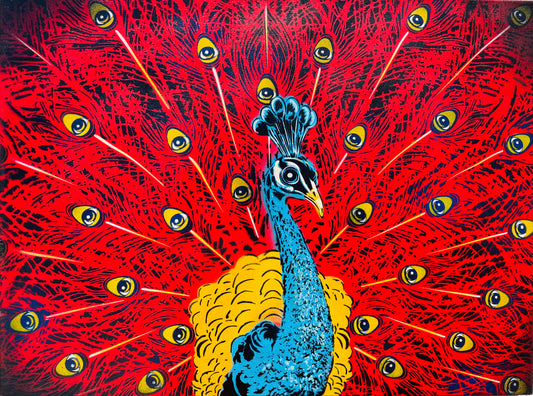 Primary Peatcock  Animated Painting