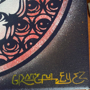 Grateful Eyez Painting - 12x12 inch on canvas.