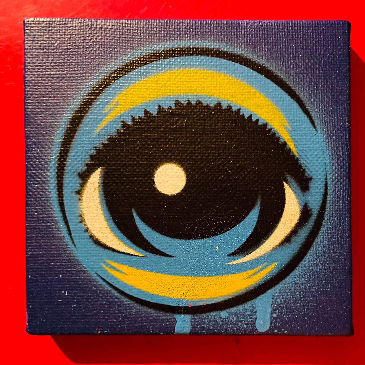 MiniEyez 4inch canvas with custom easel