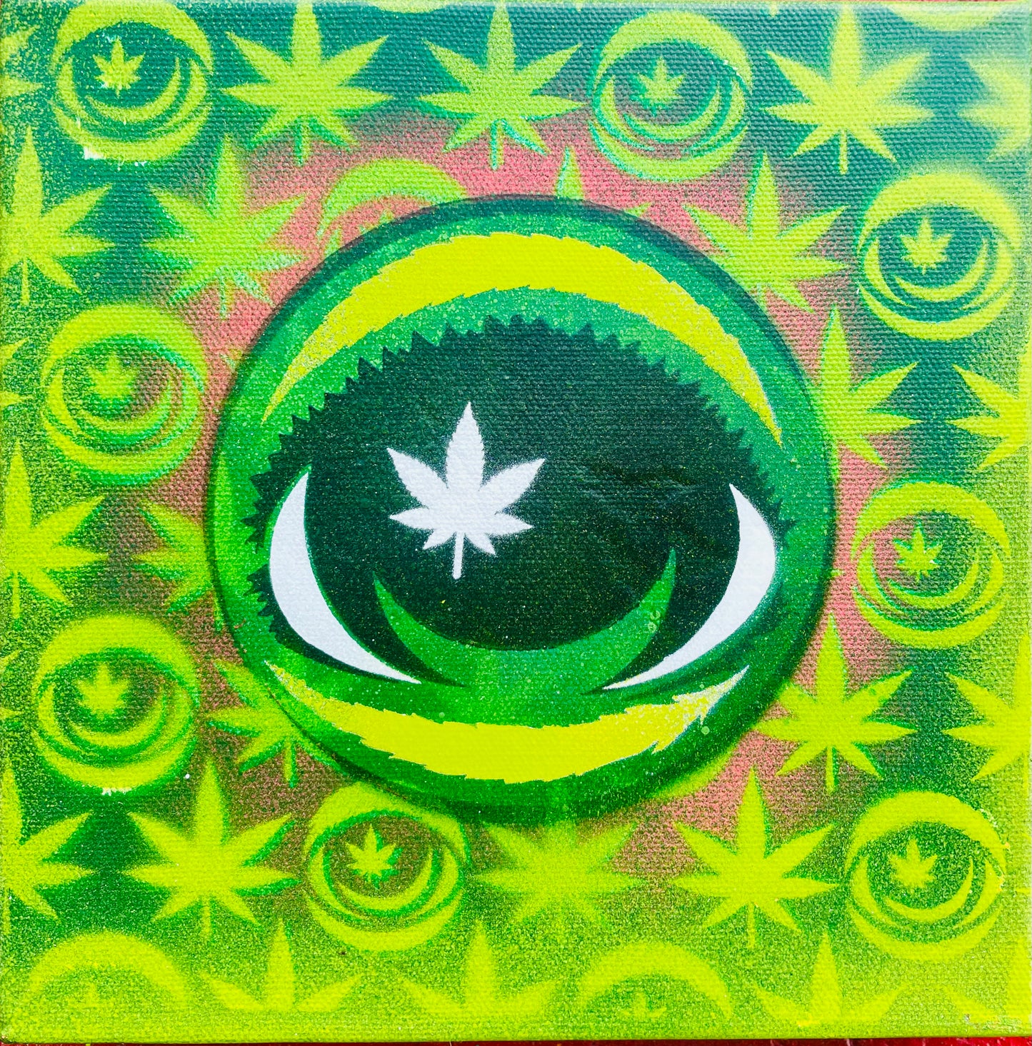 D👁PE WeedEyez original canvas - Glows in Dark!