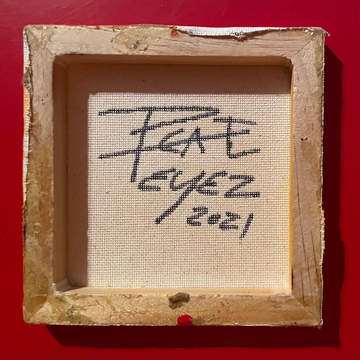 MiniEyez 4inch canvas with custom easel