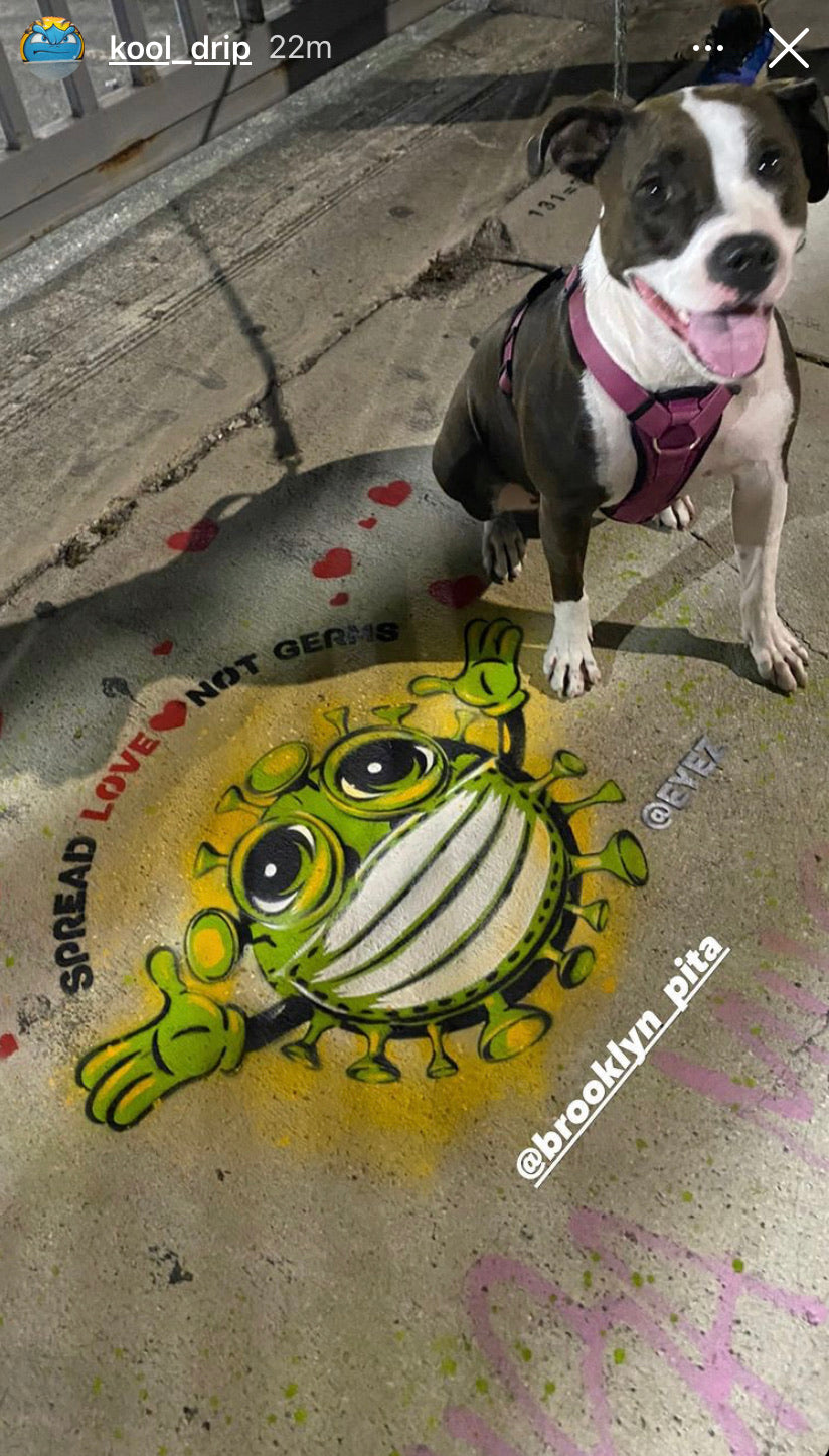 "Spread Love NOT Germs!" Street Stencils - Matte Black Magic Mug