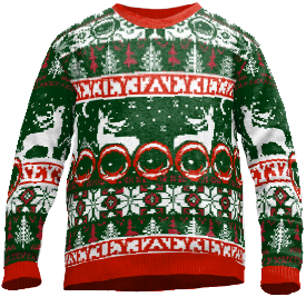 the UglEYE Christmas Sweater