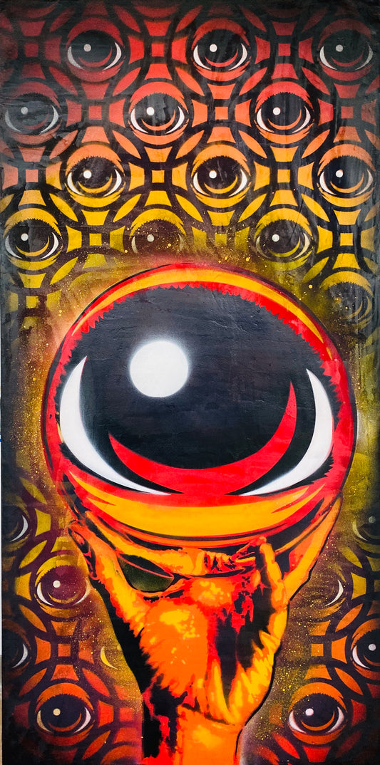 EYEsher 48x32 original Painting