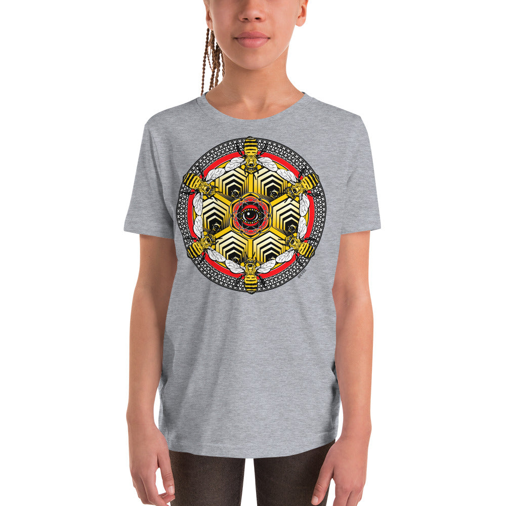 BEEZ are Sacred Mandala - Youth Short Sleeve T-Shirt