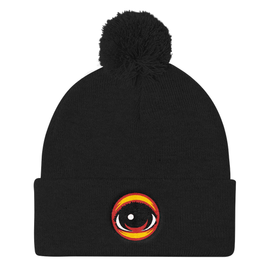 EYE Pom Pom Knit Cap