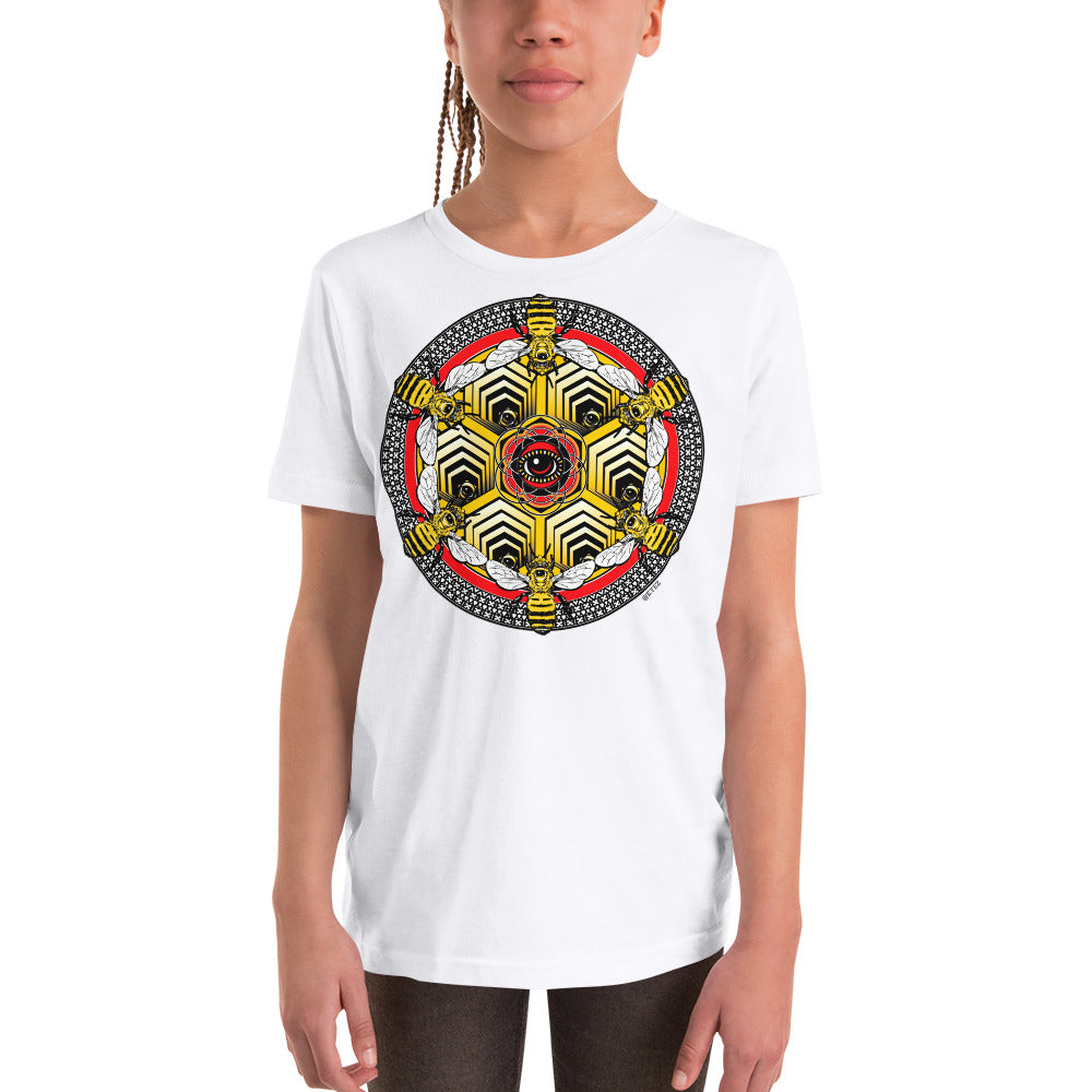 BEEZ are Sacred Mandala - Youth Short Sleeve T-Shirt