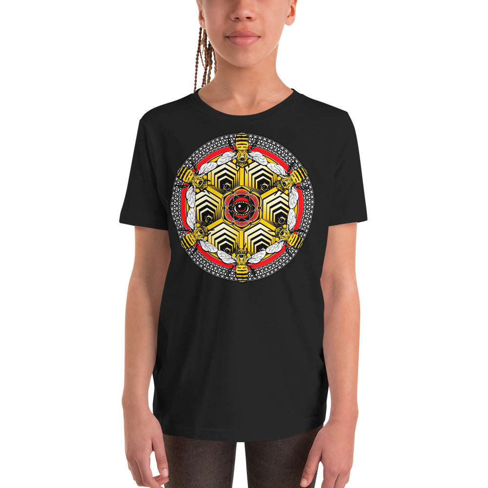 BEEZ are Sacred Mandala - Youth Short Sleeve T-Shirt