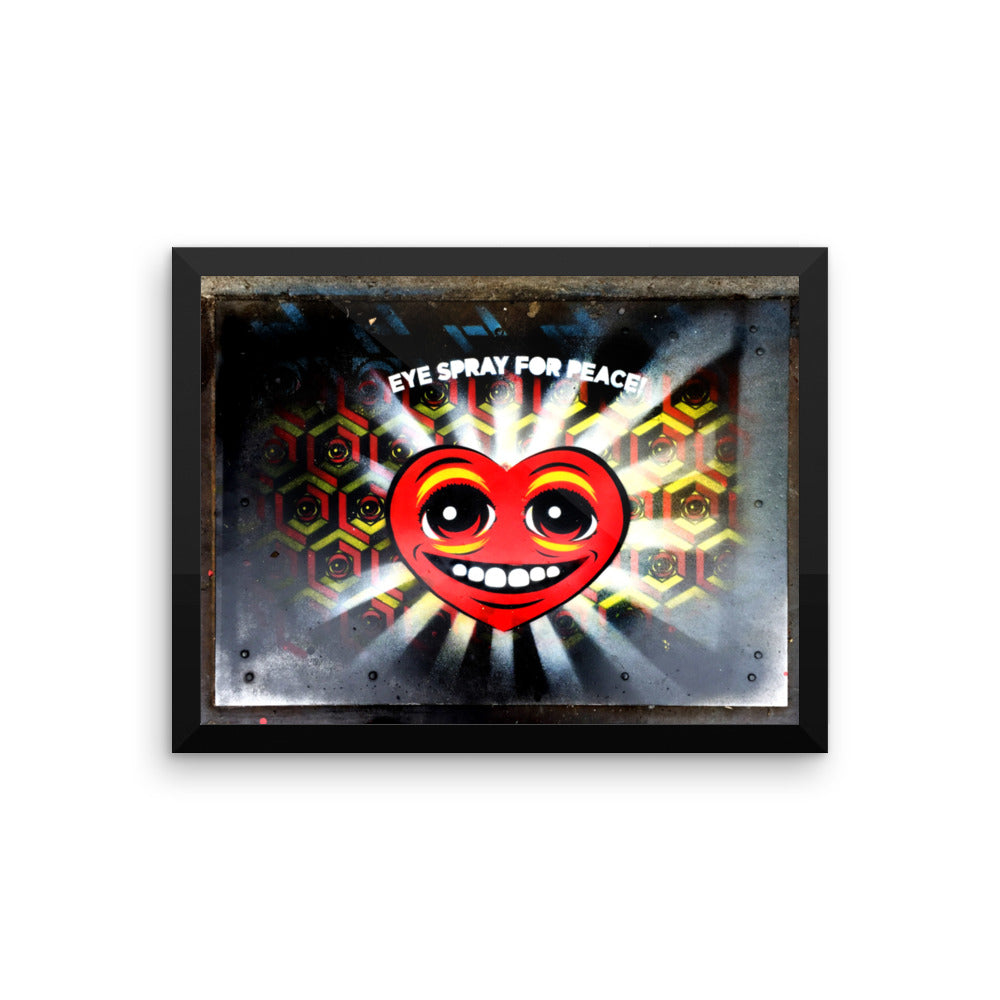 EYE SPRAY for PEACE - Framed print