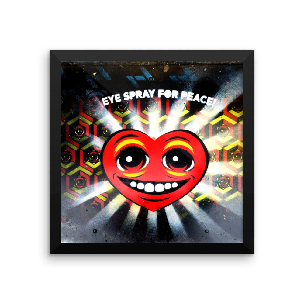 EYE SPRAY for PEACE - Framed print