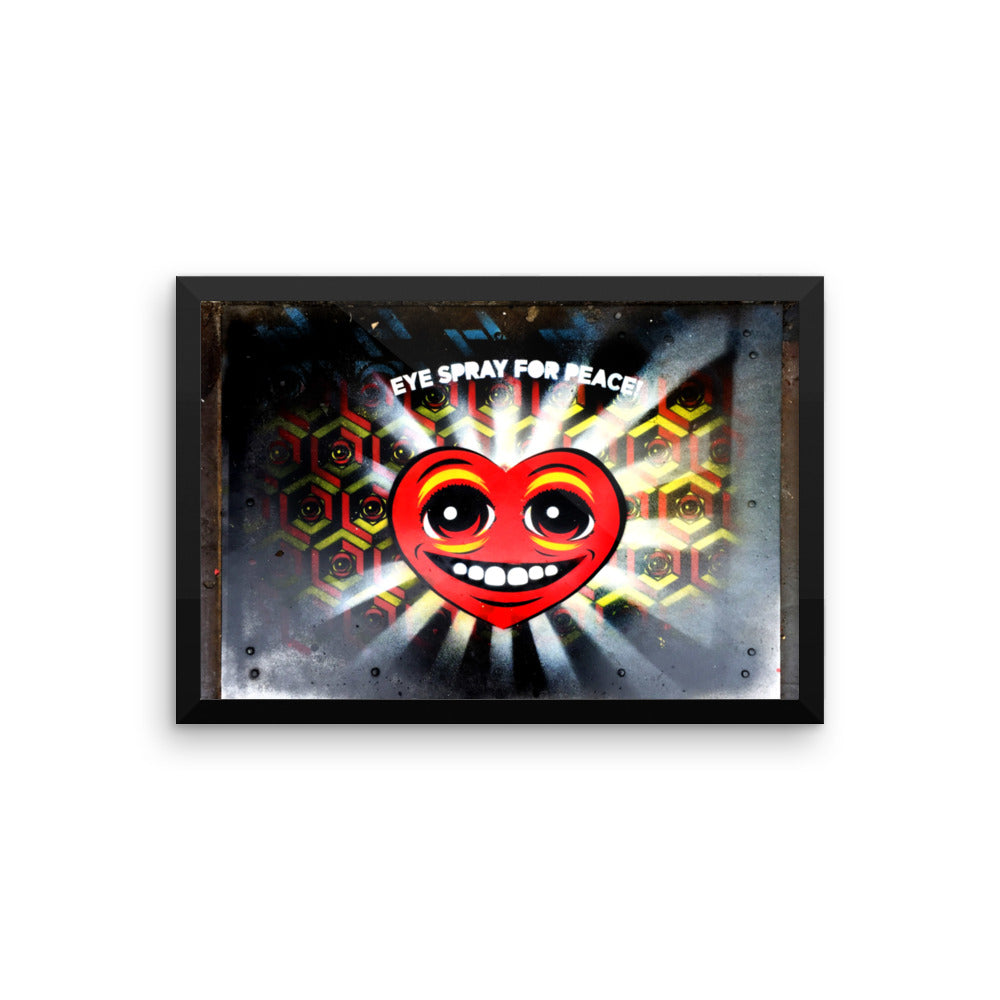 EYE SPRAY for PEACE - Framed print