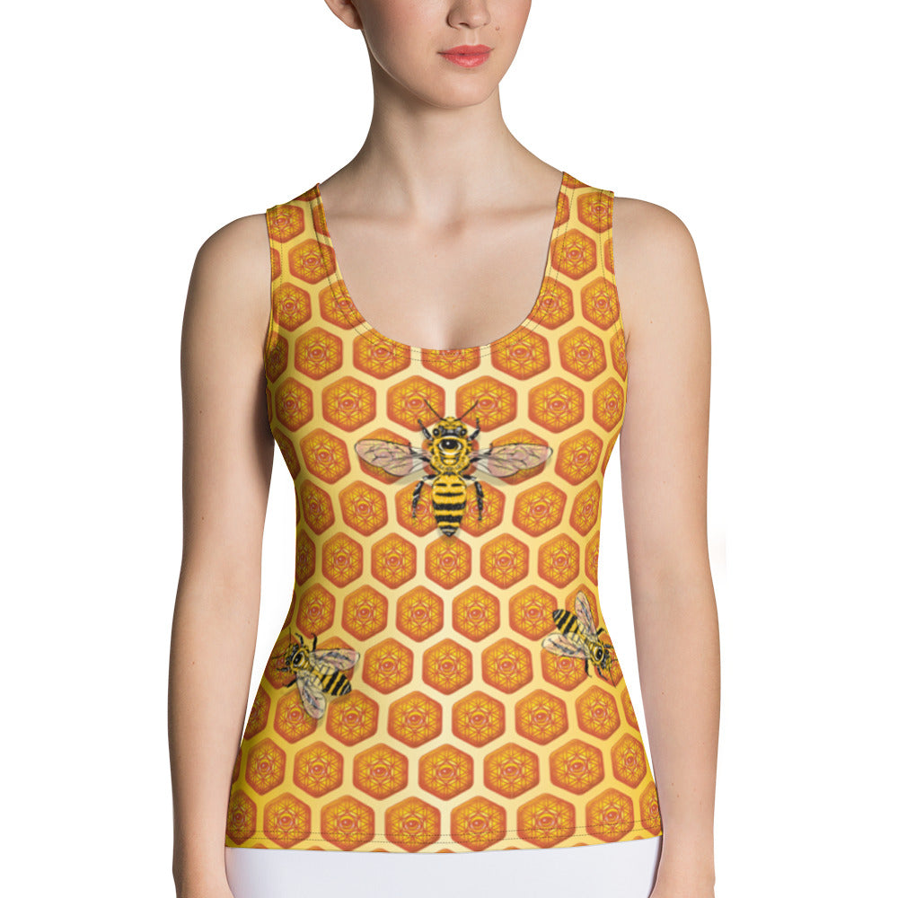 BEEZ are Sacred - Cut & Sew Tank Top