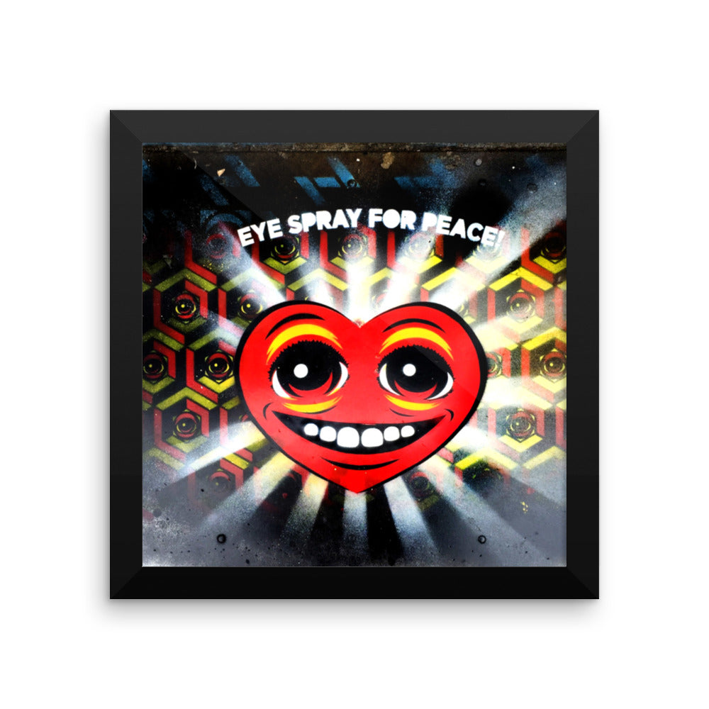 EYE SPRAY for PEACE - Framed print