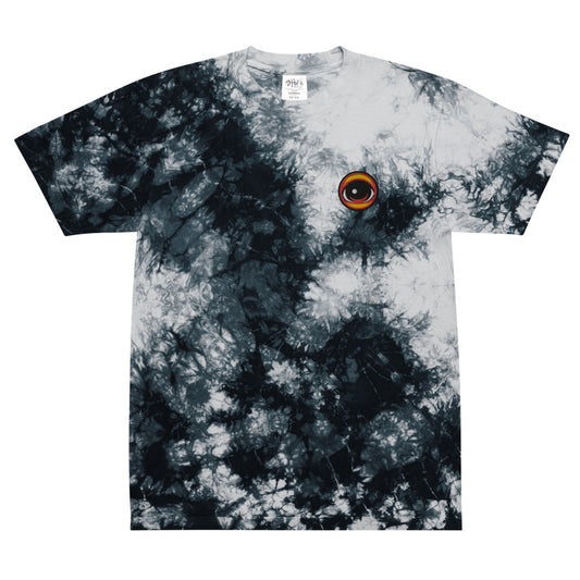 Embroidered Eyez - Oversized tie-dye t-shirt