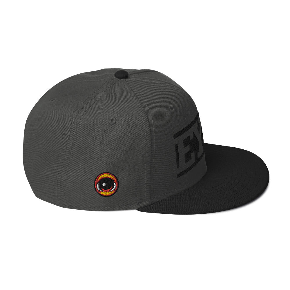 EYEZ text - Snapback Hat (features EYE on the Side)