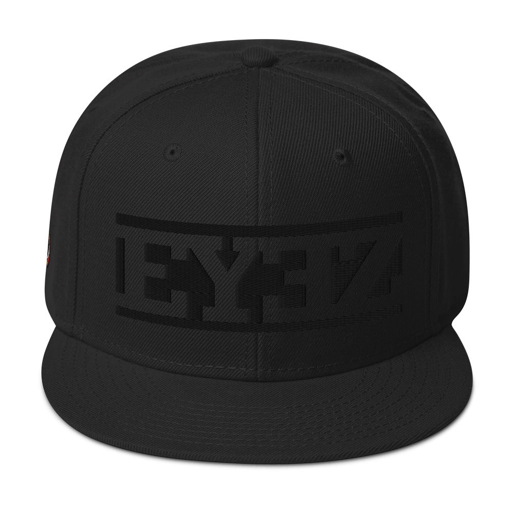 EYEZ text - Snapback Hat (features EYE on the Side)