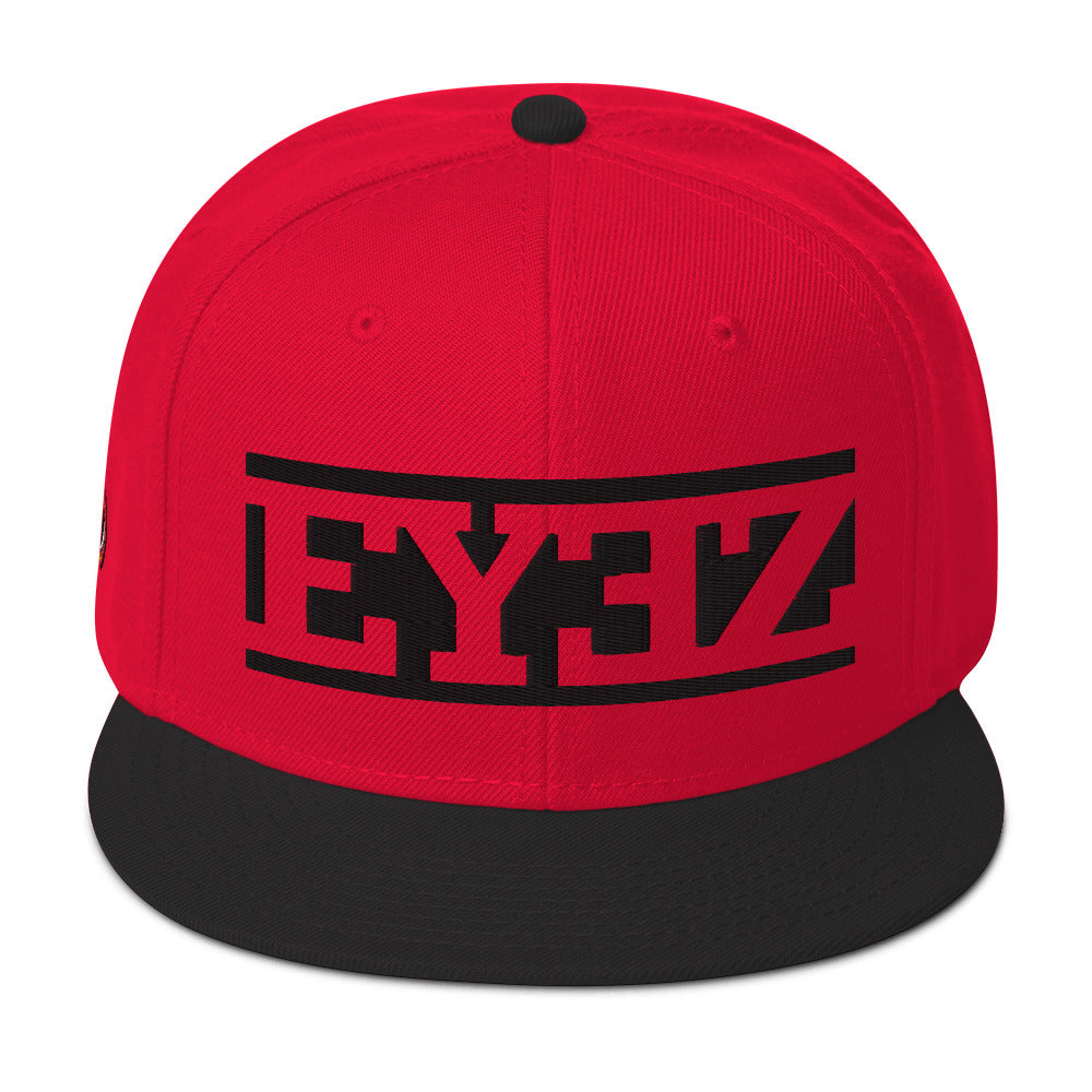 EYEZ text - Snapback Hat (features EYE on the Side)