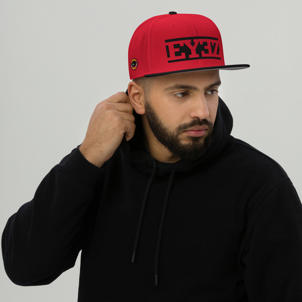 EYEZ text - Snapback Hat (features EYE on the Side)