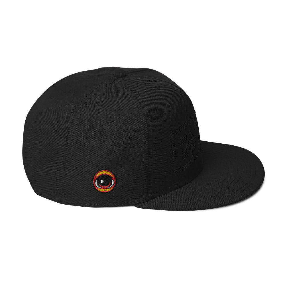 EYEZ text - Snapback Hat (features EYE on the Side)