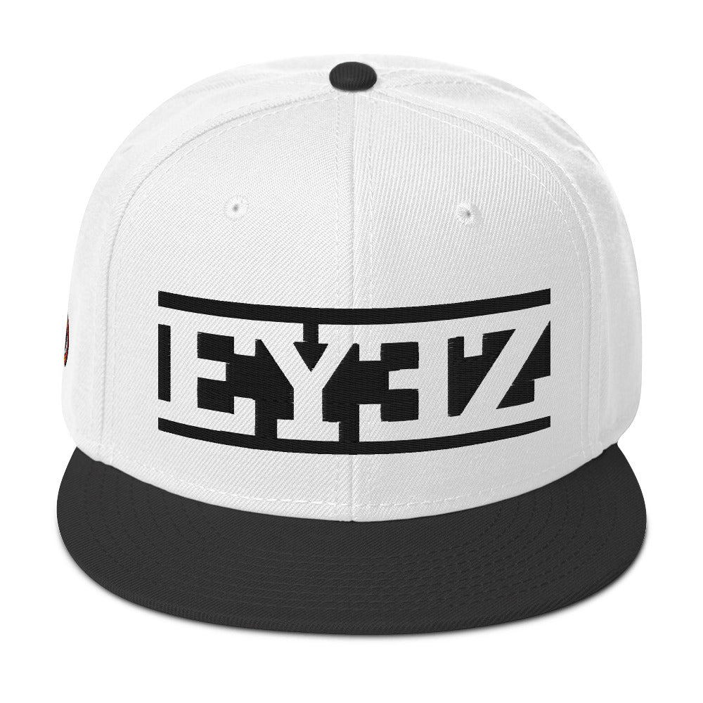 EYEZ text - Snapback Hat (features EYE on the Side)