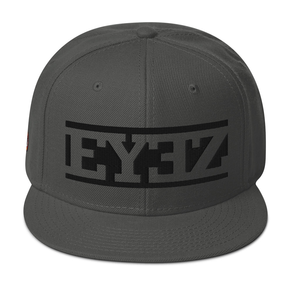 EYEZ text - Snapback Hat (features EYE on the Side)