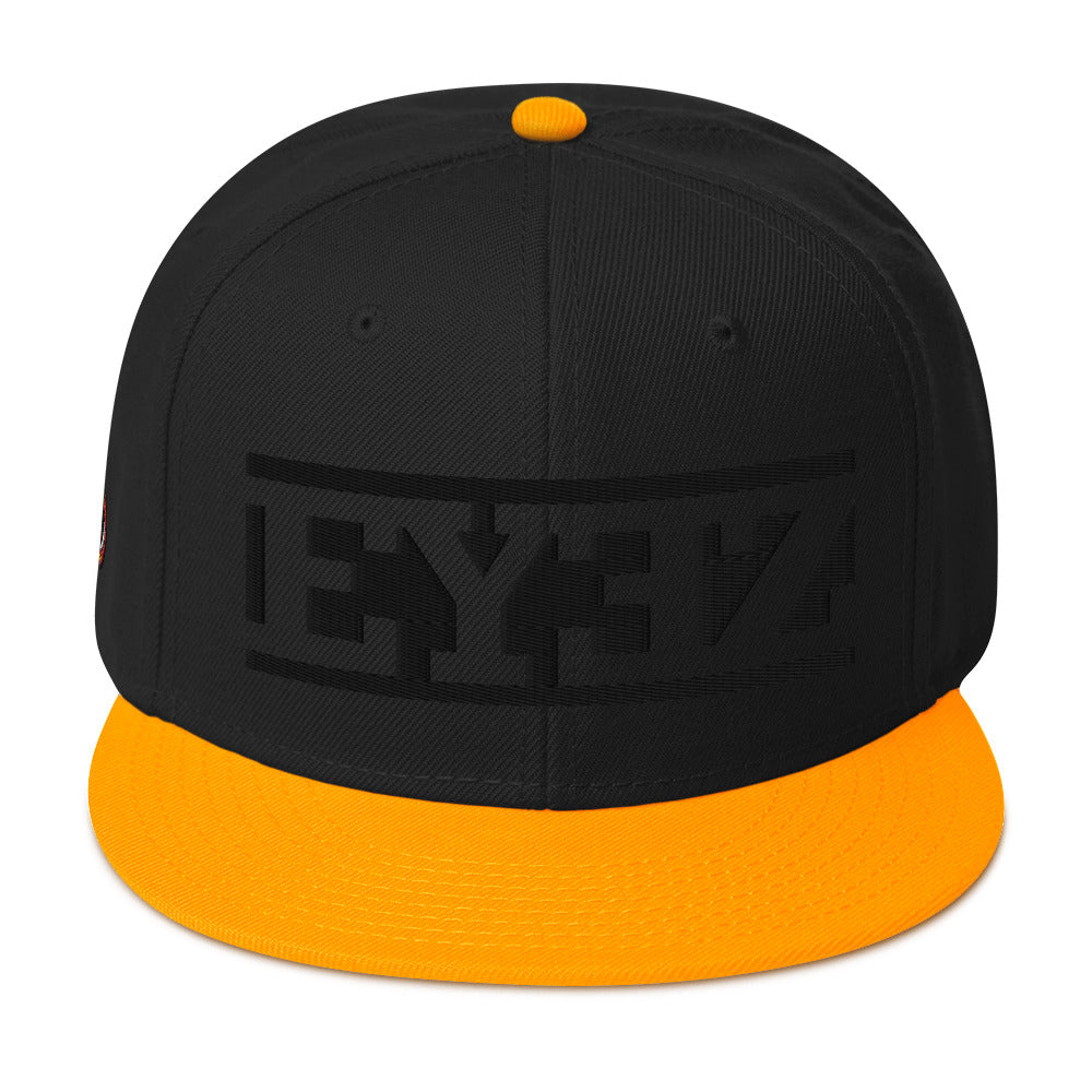 EYEZ text - Snapback Hat (features EYE on the Side)