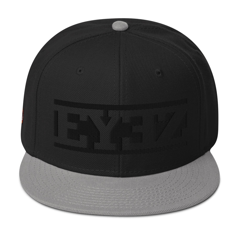 EYEZ text - Snapback Hat (features EYE on the Side)