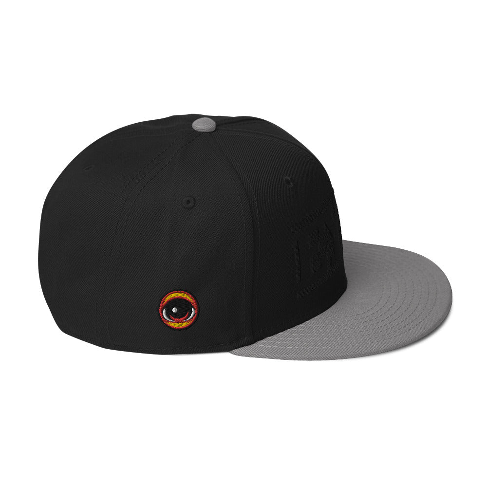 EYEZ text - Snapback Hat (features EYE on the Side)