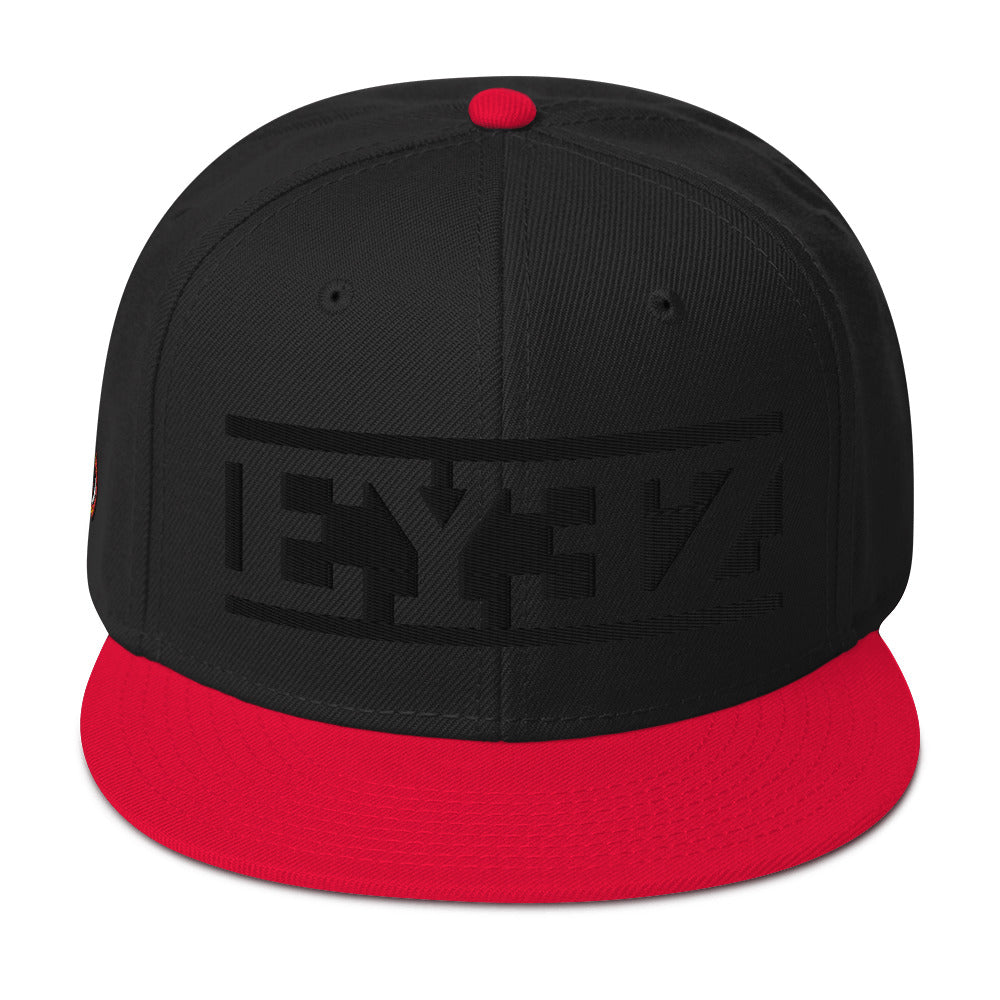 EYEZ text - Snapback Hat (features EYE on the Side)