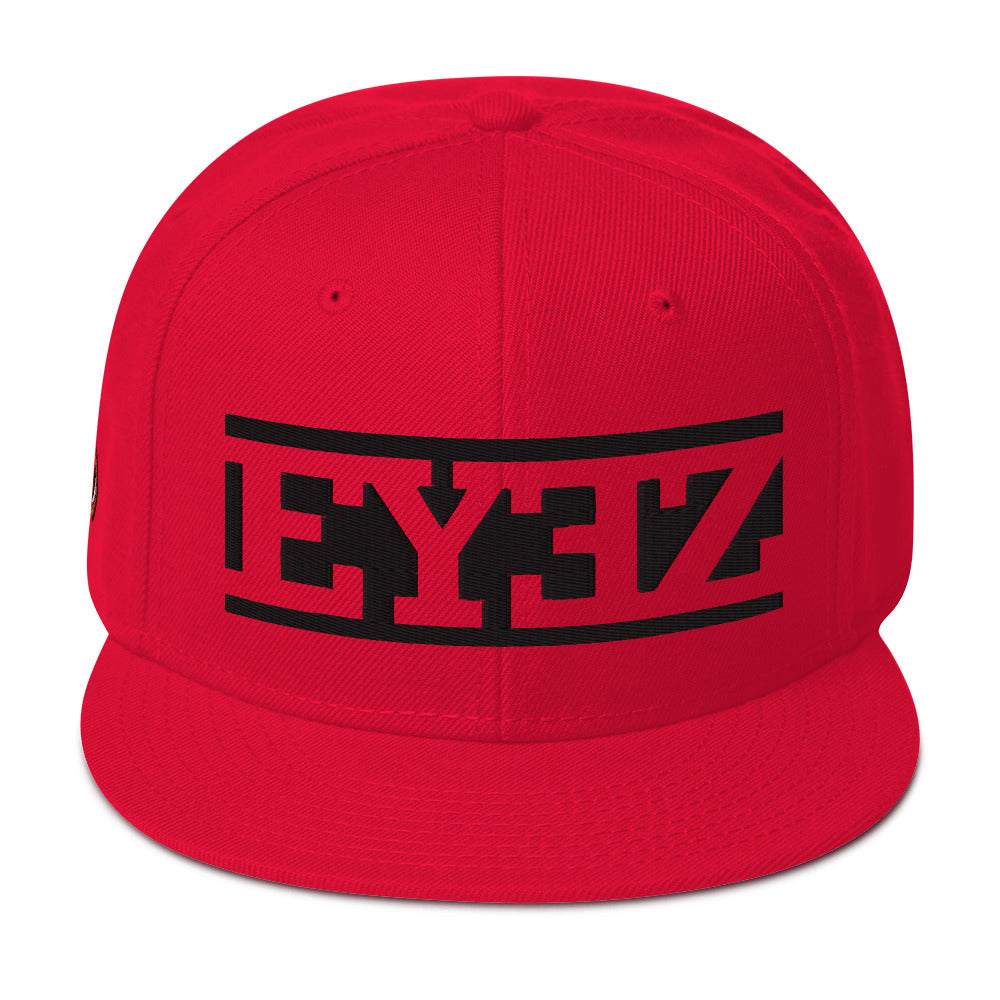 EYEZ text - Snapback Hat (features EYE on the Side)