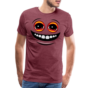 EYEZ Smile - Men's Premium T-Shirt - heather burgundy