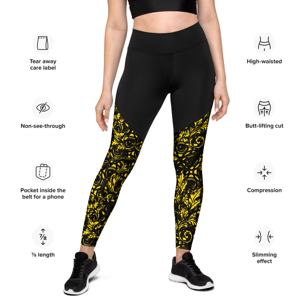 VERSACEYEZ Hidden Pocket Leggings - Eyez on Legs